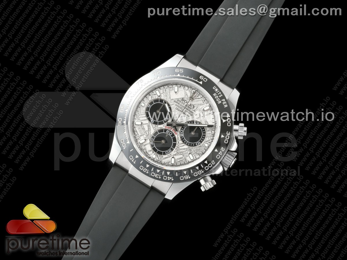 Daytona 116519 SS 3CF Meteorite Dial on Oysterflex Strap SH4130 V2 (Mod Version)