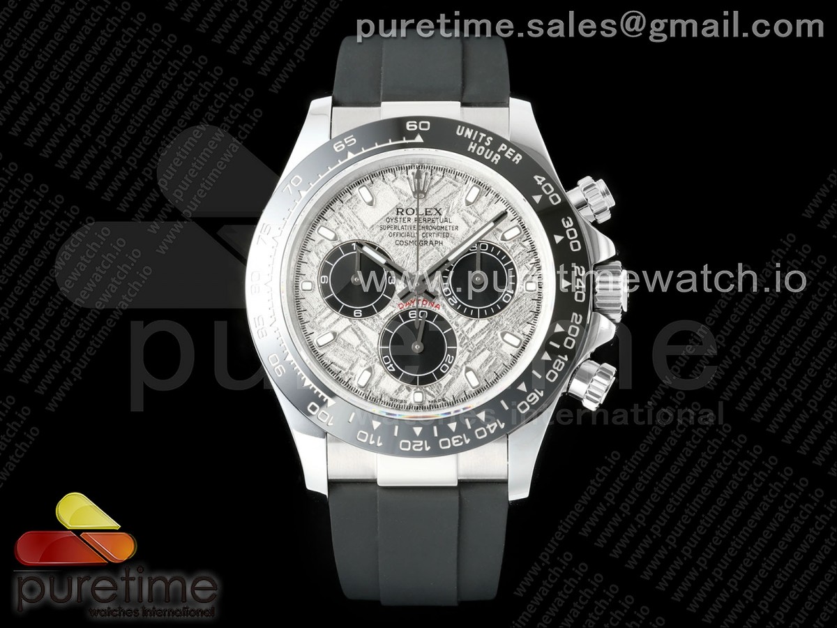 Daytona 116519 SS 3CF Meteorite Dial on Oysterflex Strap SH4130 V2 (Mod Version)