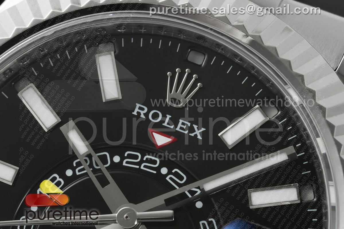 Sky-Dweller 336239 SS ZF Black Dial on Oysterflex Strap A23J (Gain Weight)