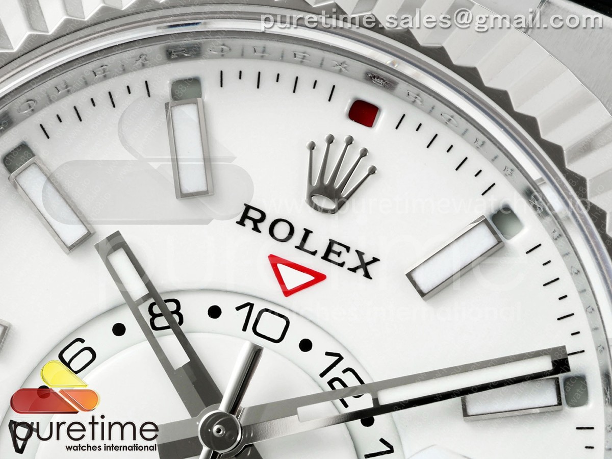 Sky-Dweller 336239 SS ZF White Dial on Oysterflex Strap A23J (Gain Weight)