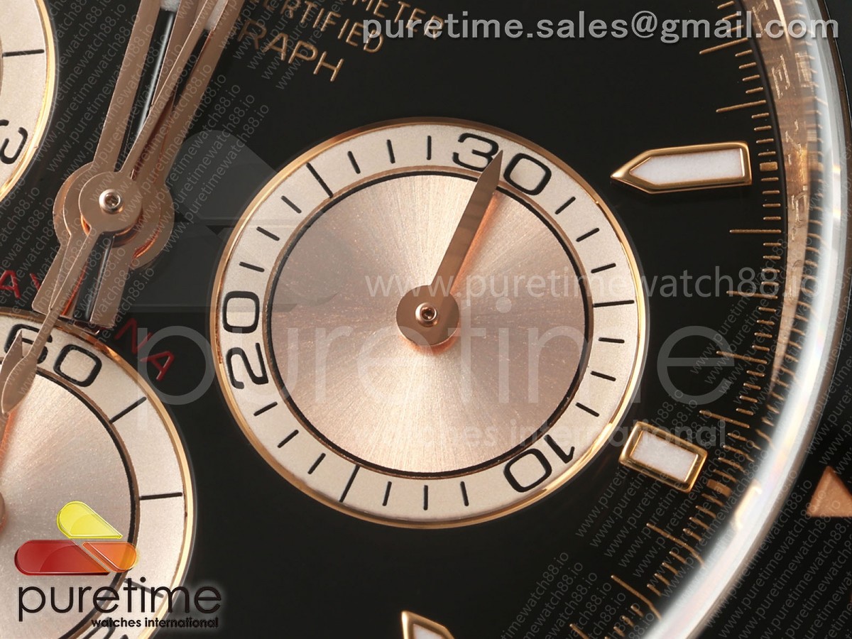 Daytona 126515 Clean Black/RG Stick Dial on Oysterflex Strap SH4131