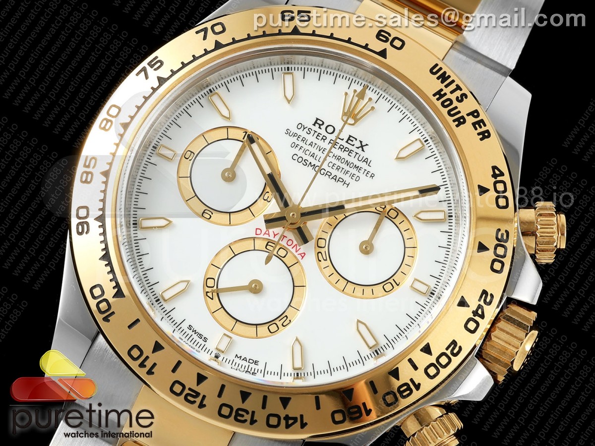 Daytona 126503 Clean White Dial on SS/YG Bracelet SH4131