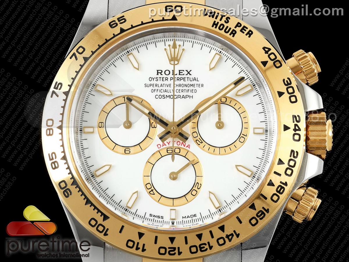 Daytona 126503 Clean White Dial on SS/YG Bracelet SH4131