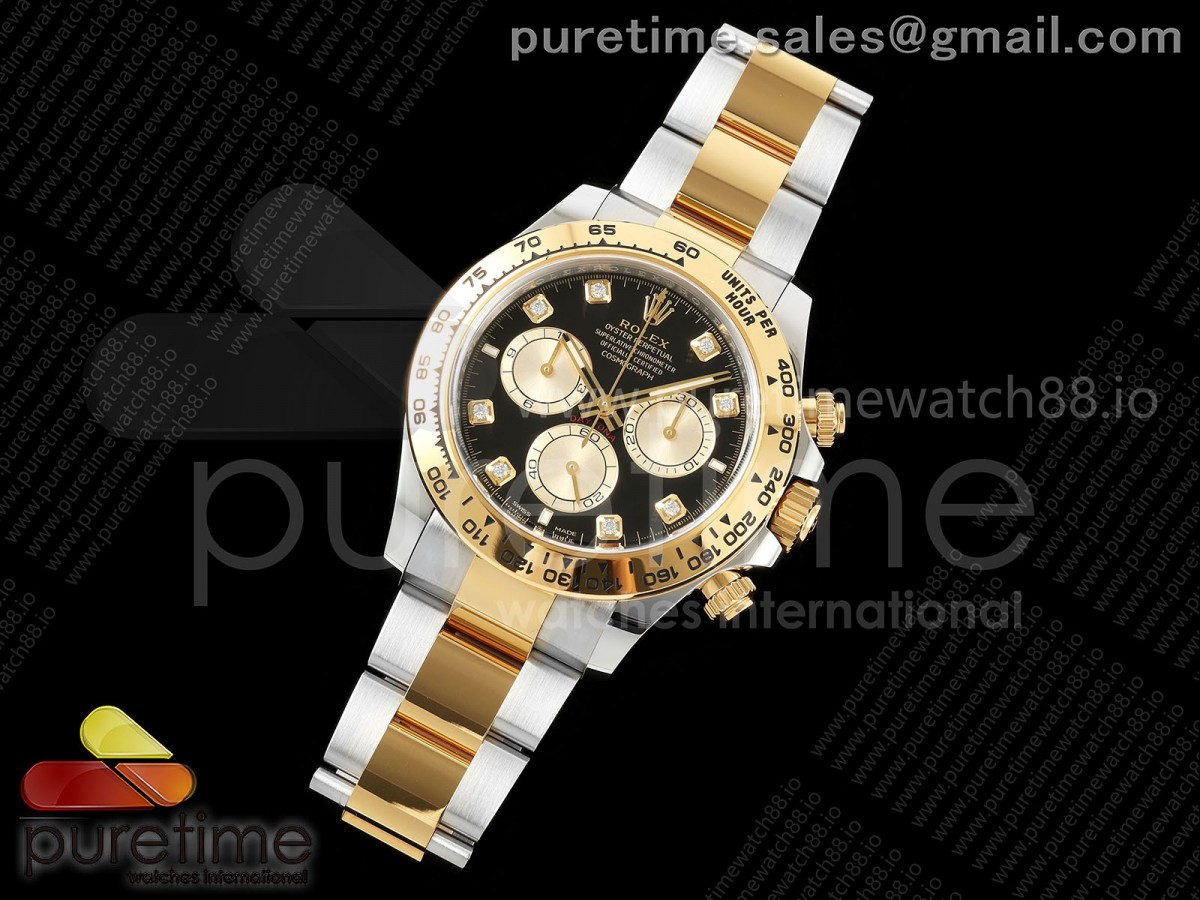 Daytona 126503 Clean Black/YG Dial on SS/YG Bracelet SH4131
