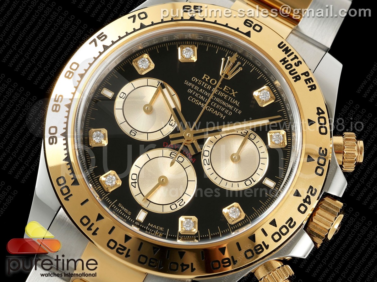 Daytona 126503 Clean Black/YG Dial on SS/YG Bracelet SH4131