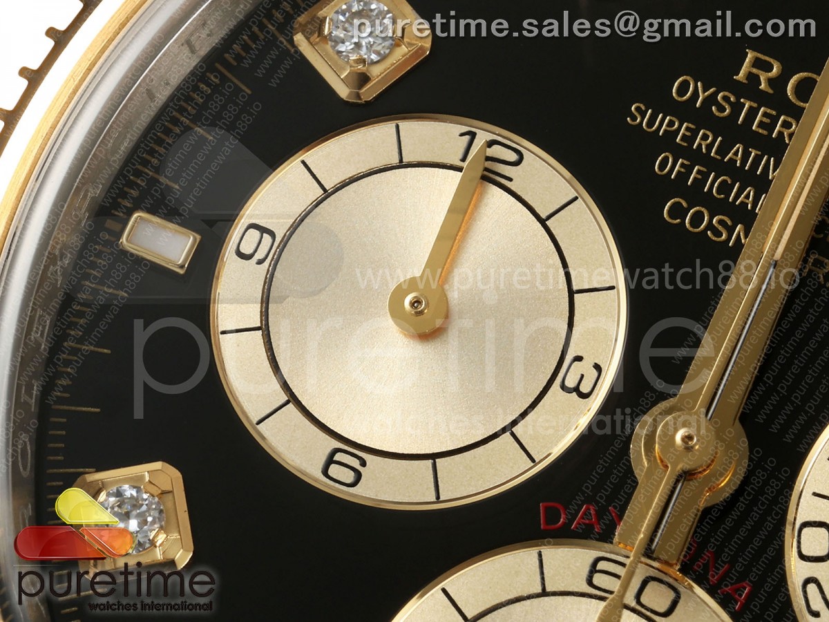 Daytona 126503 Clean Black/YG Dial on SS/YG Bracelet SH4131