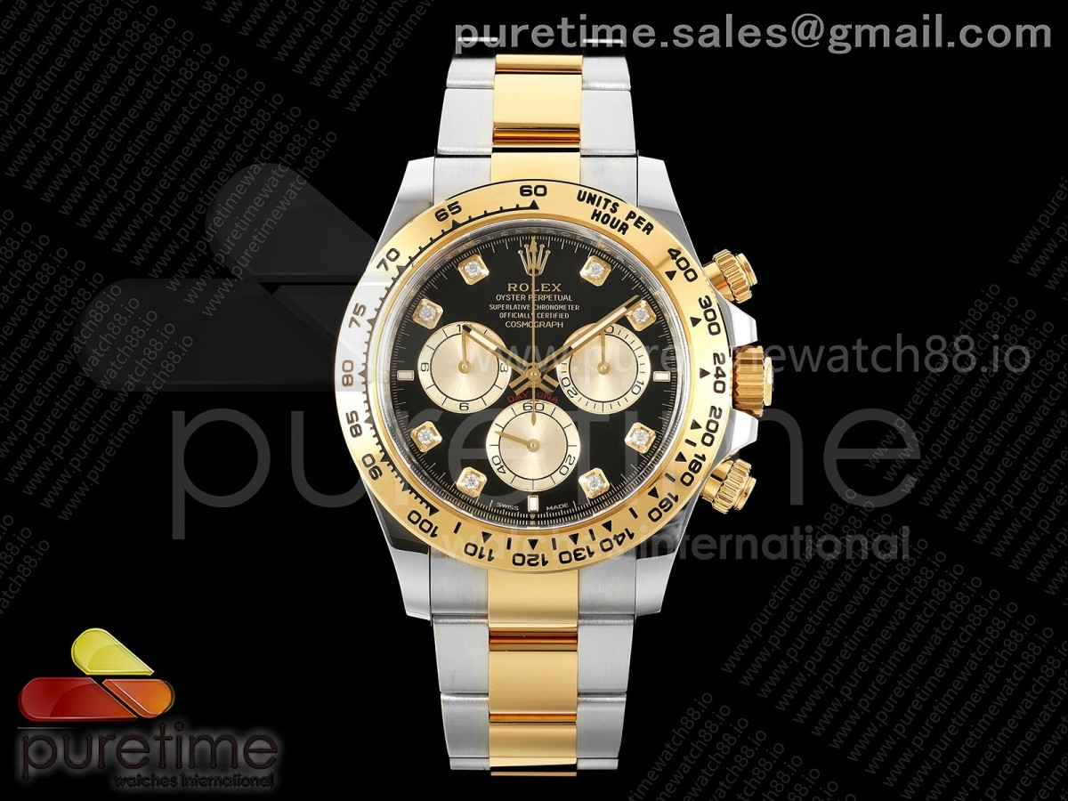 Daytona 126503 Clean Black/YG Dial on SS/YG Bracelet SH4131