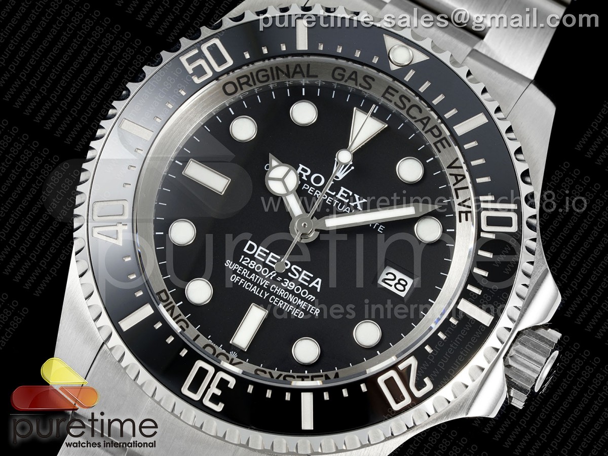 Sea-Dweller 126660 EWEF Black Dial on SS Bracelet A3235