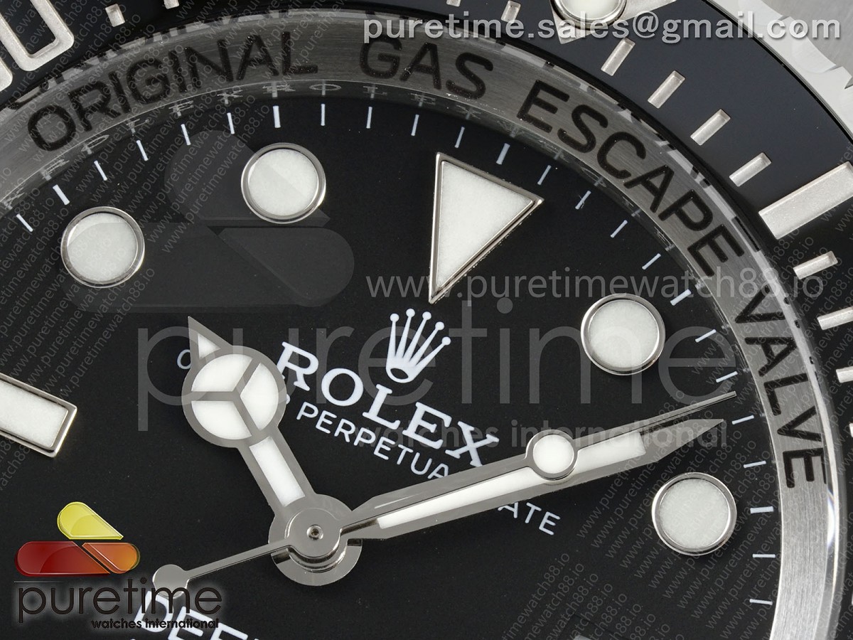 Sea-Dweller 126660 EWEF Black Dial on SS Bracelet A3235