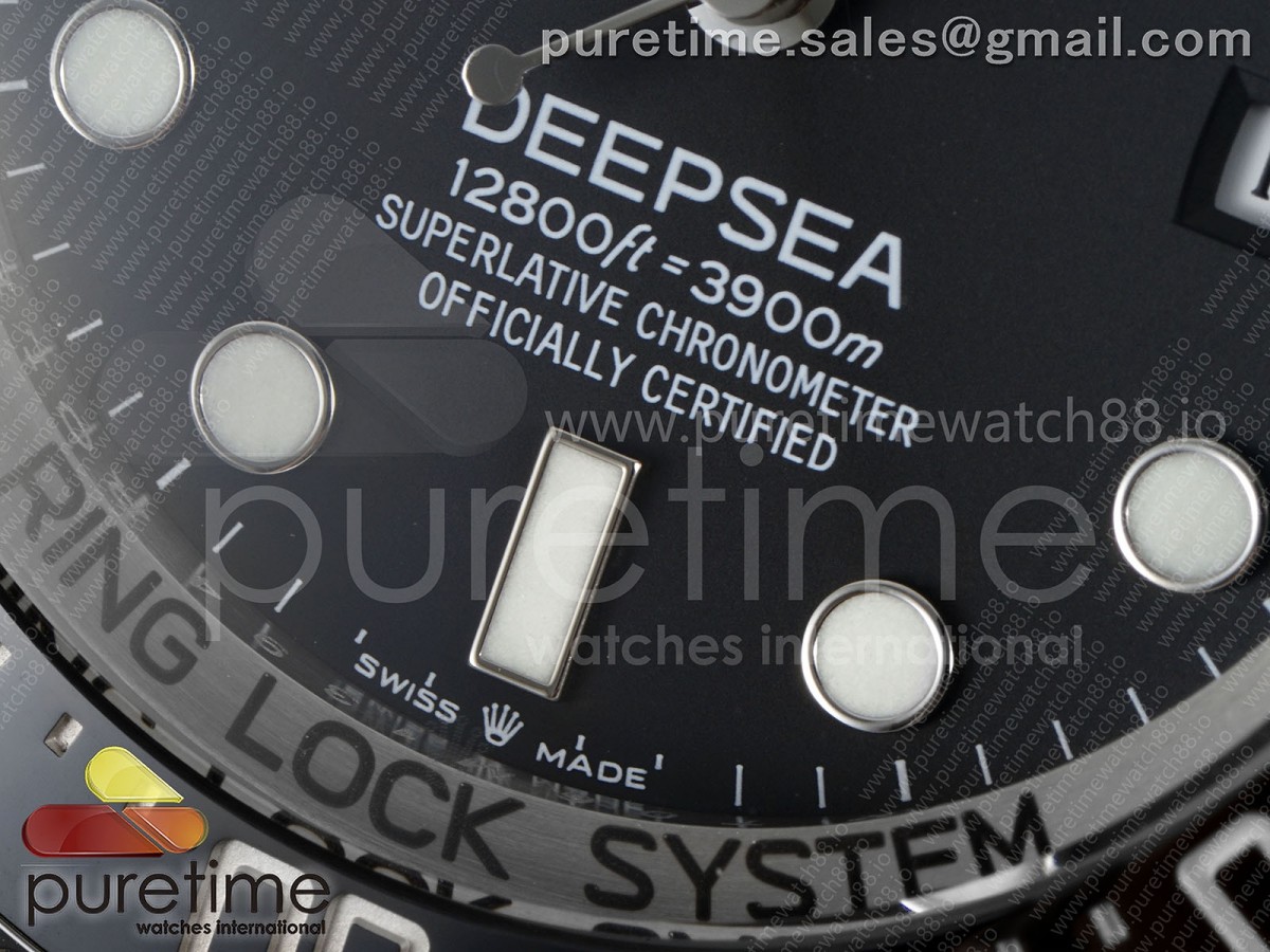 Sea-Dweller 126660 EWEF Black Dial on SS Bracelet A3235