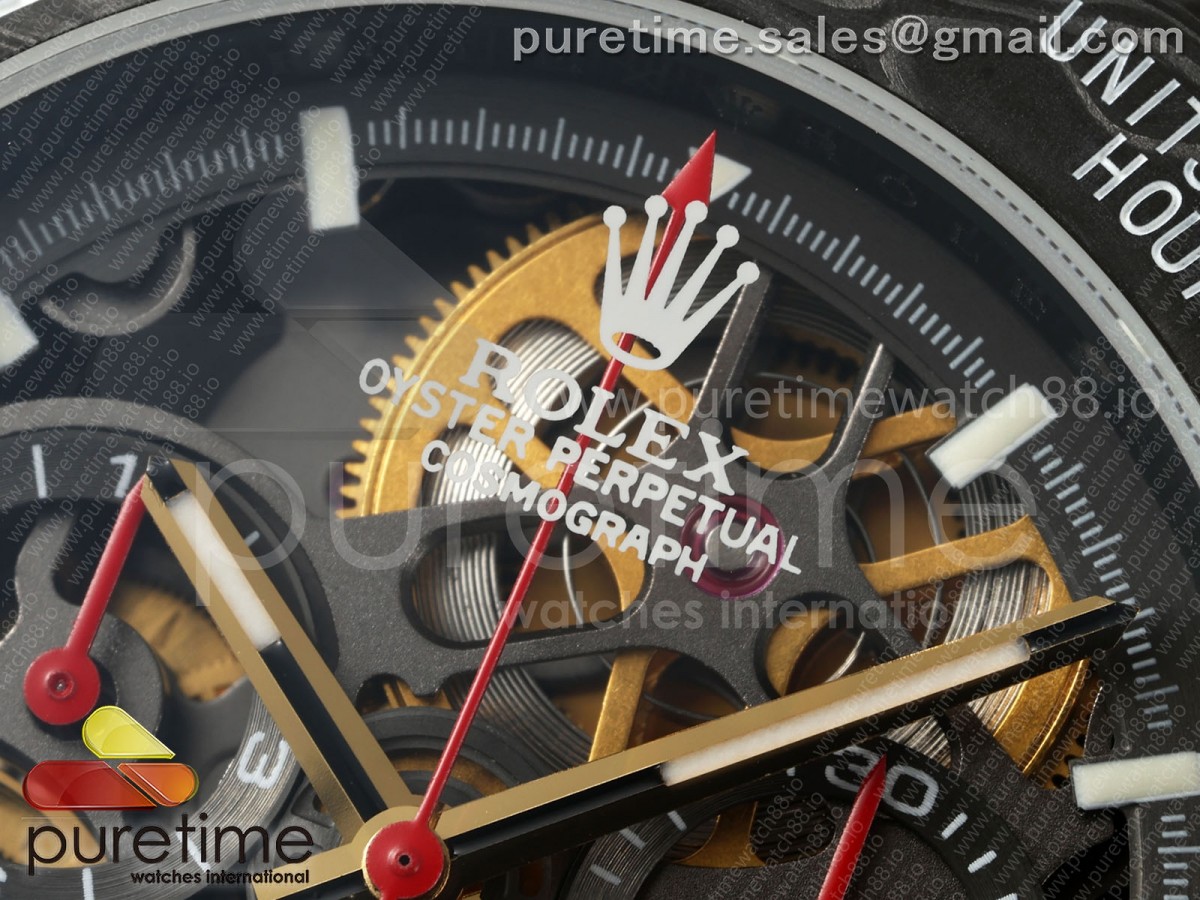 Blaken Daytona Carbon GETF Skeleton Red Dial on Red Nylon Strap SA4130