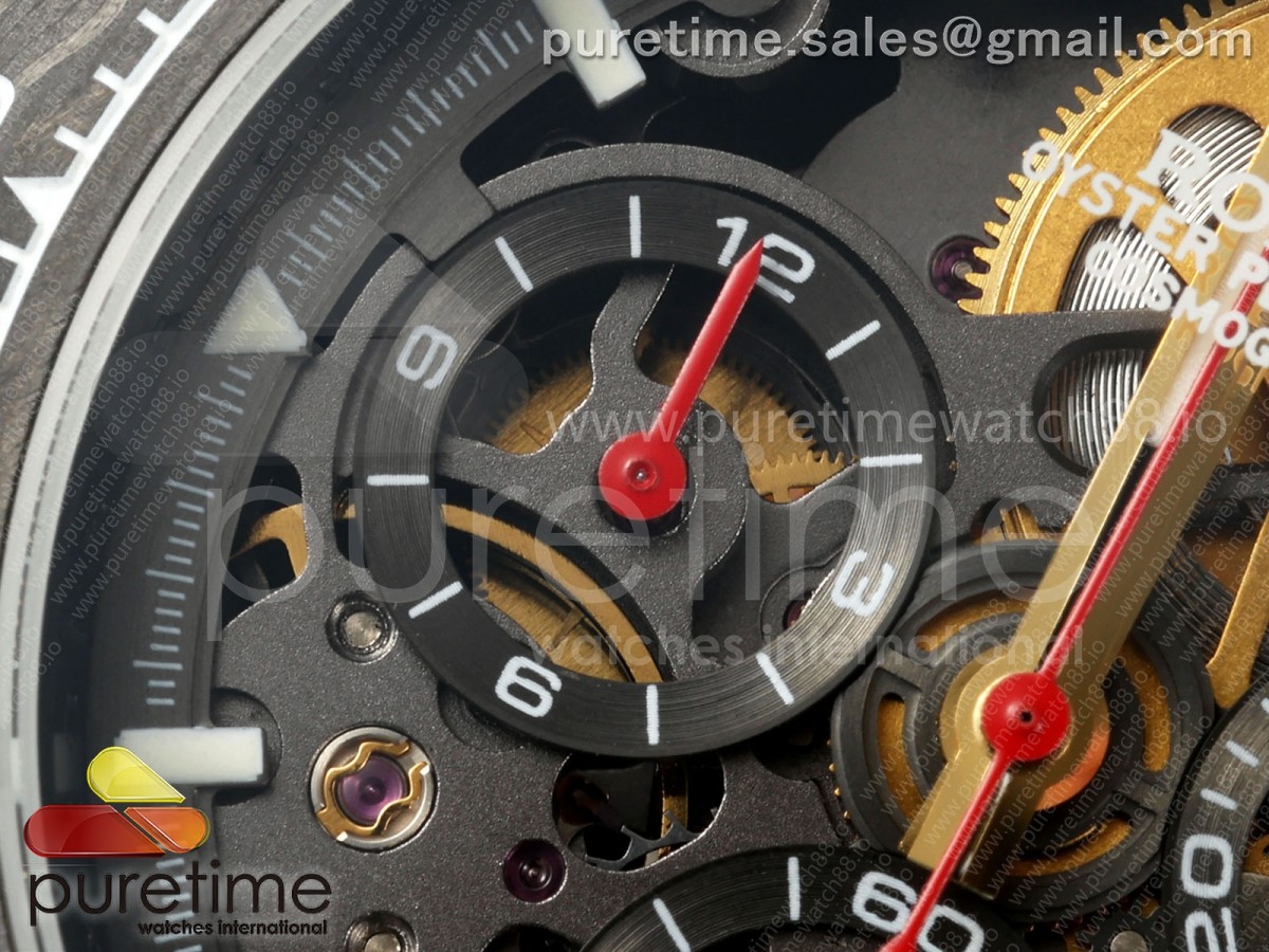 Blaken Daytona Carbon GETF Skeleton Red Dial on Red Nylon Strap SA4130
