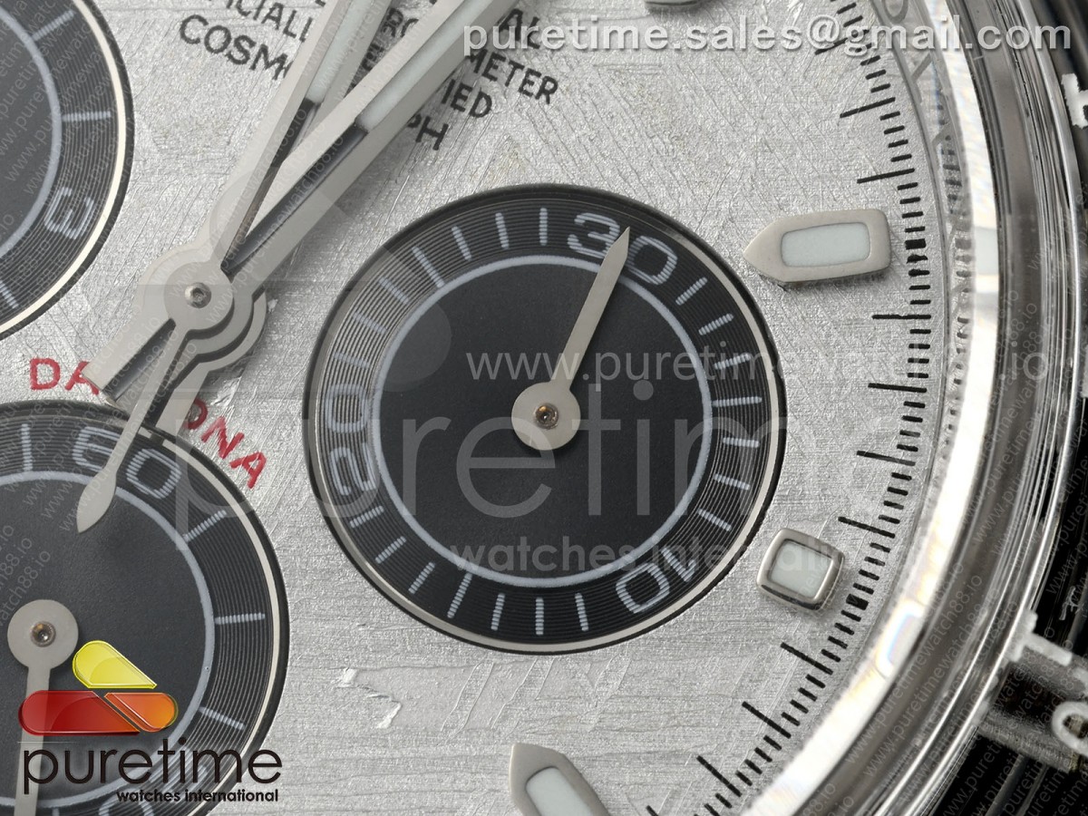 AET Daytona Sapphire GETF Meteorite Dial on White Rubber Strap SA4130
