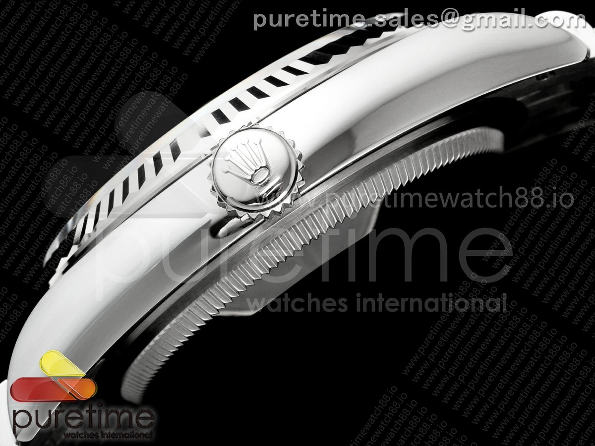 DateJust 36 126234 EWEF Black Diamonds Dial on SS Jubilee Bracelet A3235