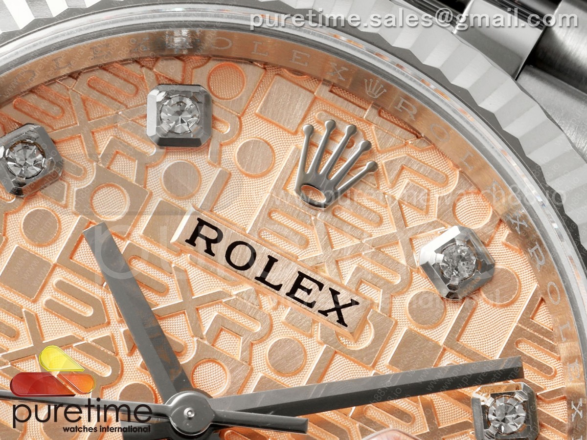 DateJust 36 126234 EWEF RG Computer Diamonds Dial on SS Jubilee Bracelet A3235