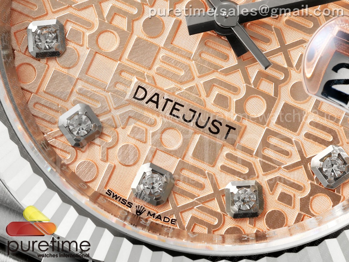 DateJust 36 126234 EWEF RG Computer Diamonds Dial on SS Jubilee Bracelet A3235