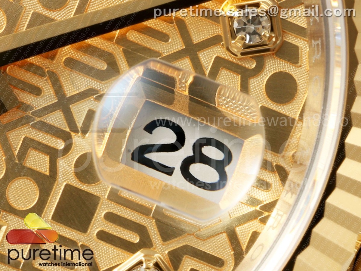 DateJust 36 126233 EWEF YG Computer Diamonds Dial on SS/YG Jubilee Bracelet A3235