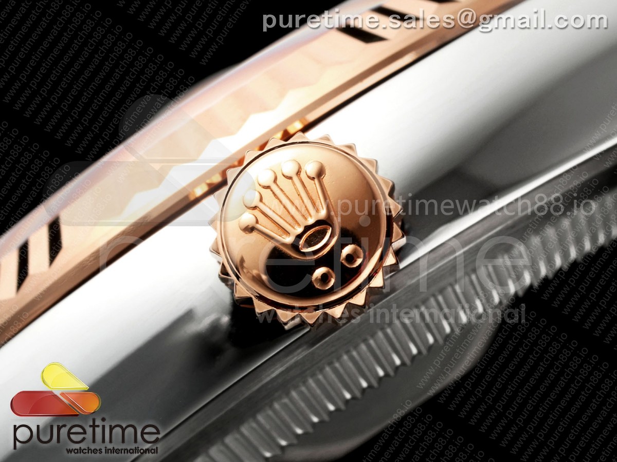 DateJust 36 126231 EWEF White Roman Dial on SS/RG Jubilee Bracelet A3235
