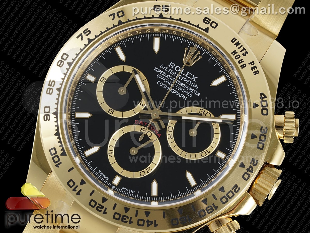 Daytona 126508 APSF Black Dial on YG Braclet SH4131