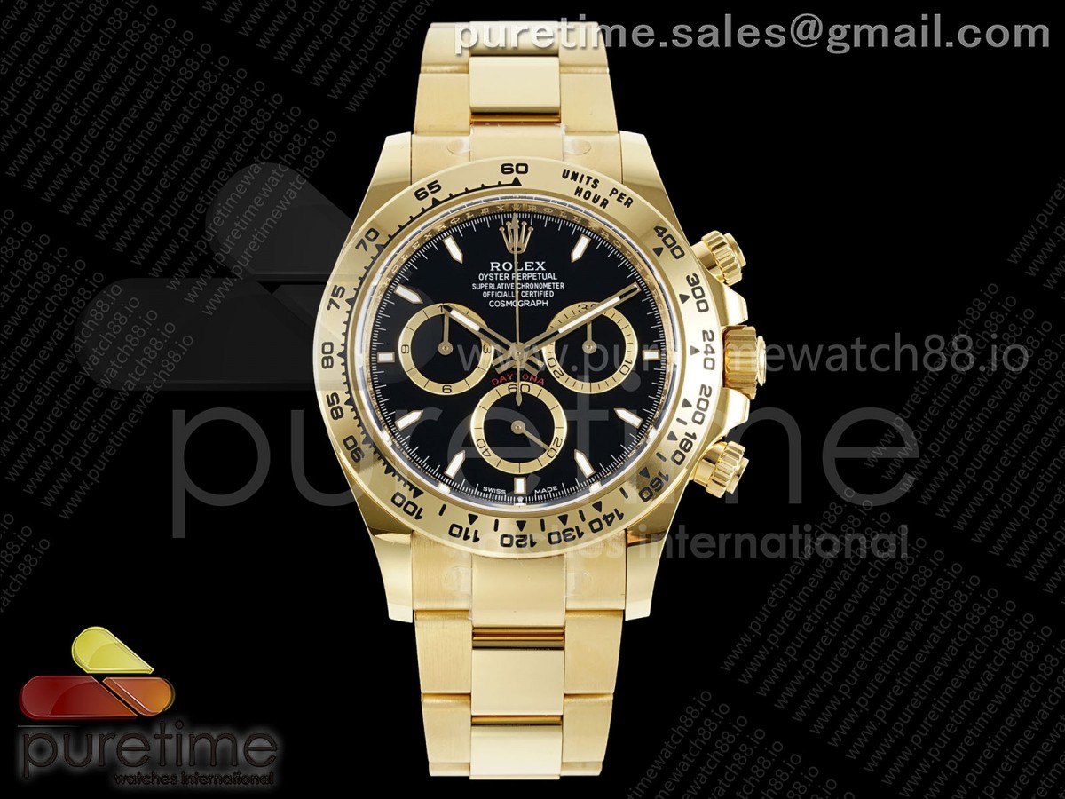 Daytona 126508 APSF Black Dial on YG Braclet SH4131
