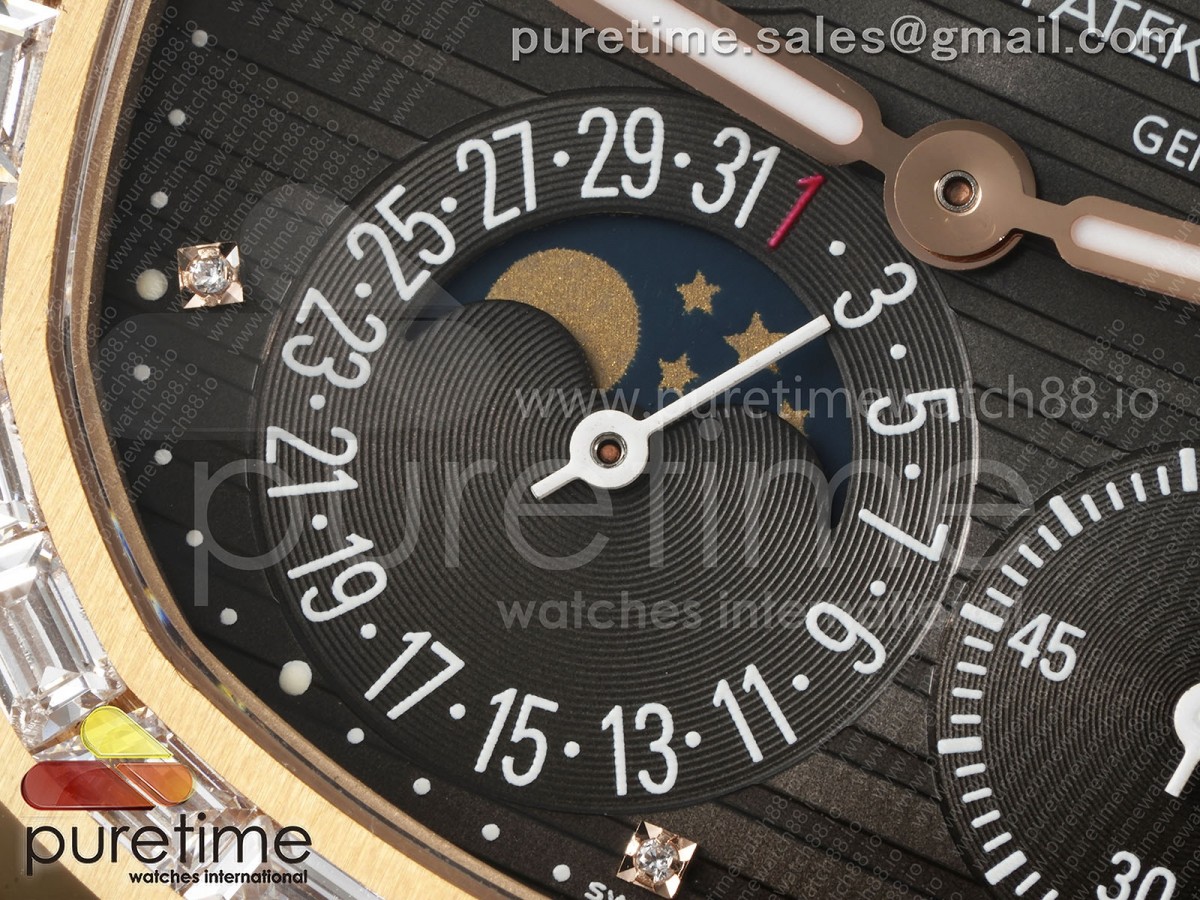 Nautilus 5712 RG PPF Gray Dial on Brown Leather Strap A240 V3