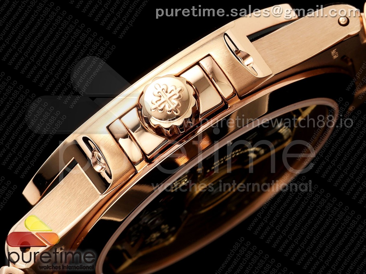 Nautilus 7118 Ladies RG MSF Silver Dial Diamonds Bezel on RG Bracelet 324CS