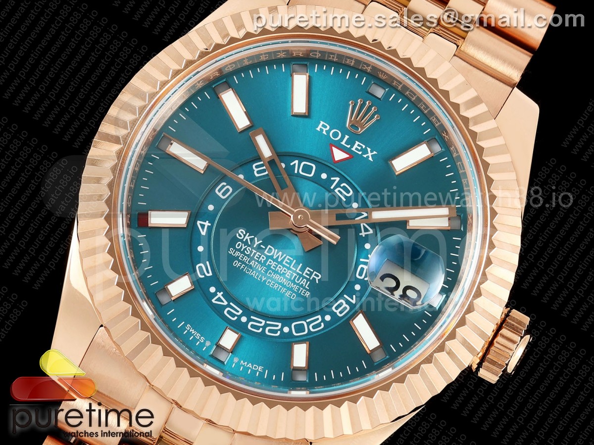 Skydweller 336935 RG Noob Blue Dial on RG Jubilee Bracelet A9002 V2