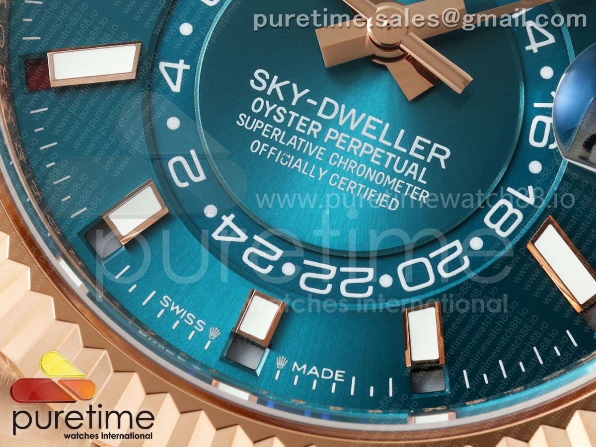 Skydweller 336935 RG Noob Blue Dial on RG Jubilee Bracelet A9002 V2