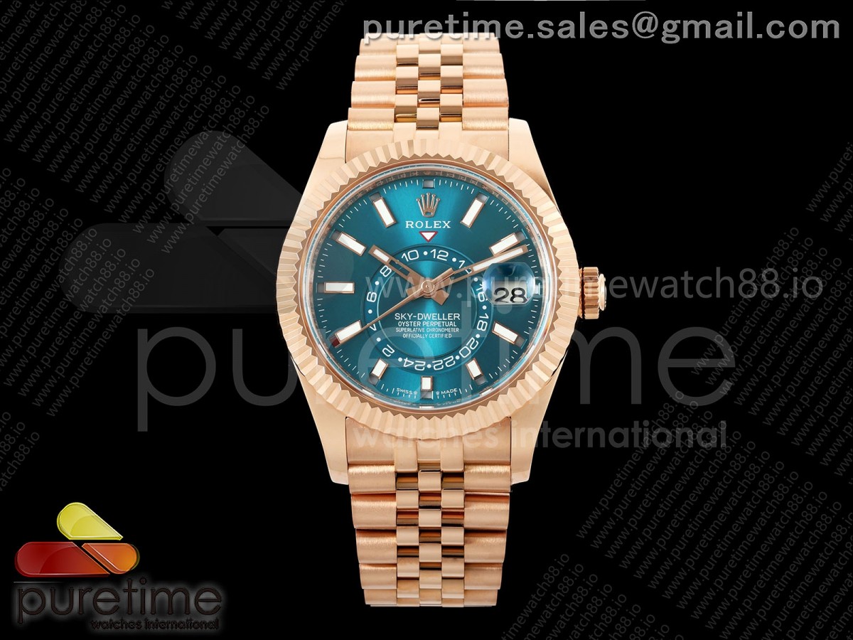 Skydweller 336935 RG Noob Blue Dial on RG Jubilee Bracelet A9002 V2