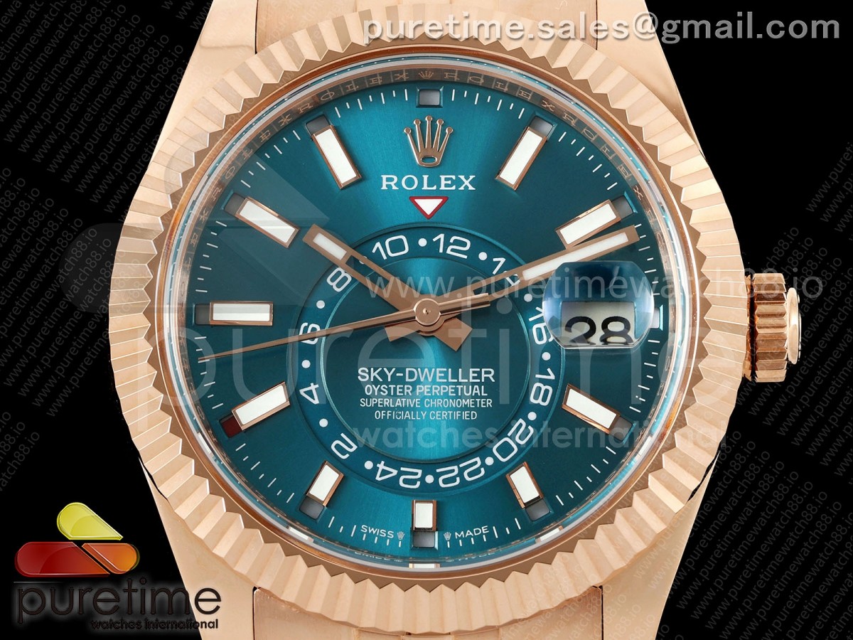 Skydweller 336935 RG Noob Blue Dial on RG Jubilee Bracelet A9002 V2