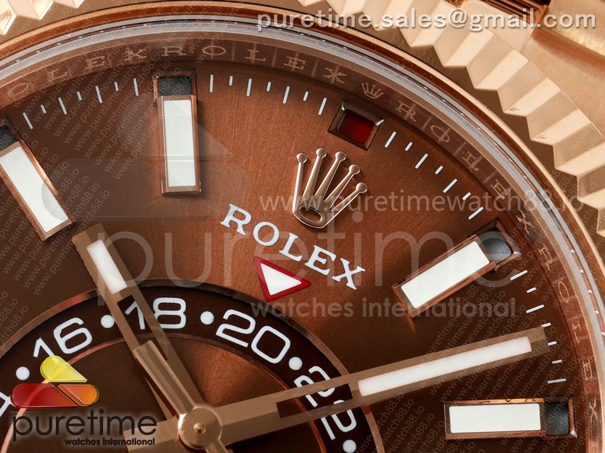 Skydweller 336935 RG Noob Brown Dial on RG Jubilee Bracelet A9002 V2