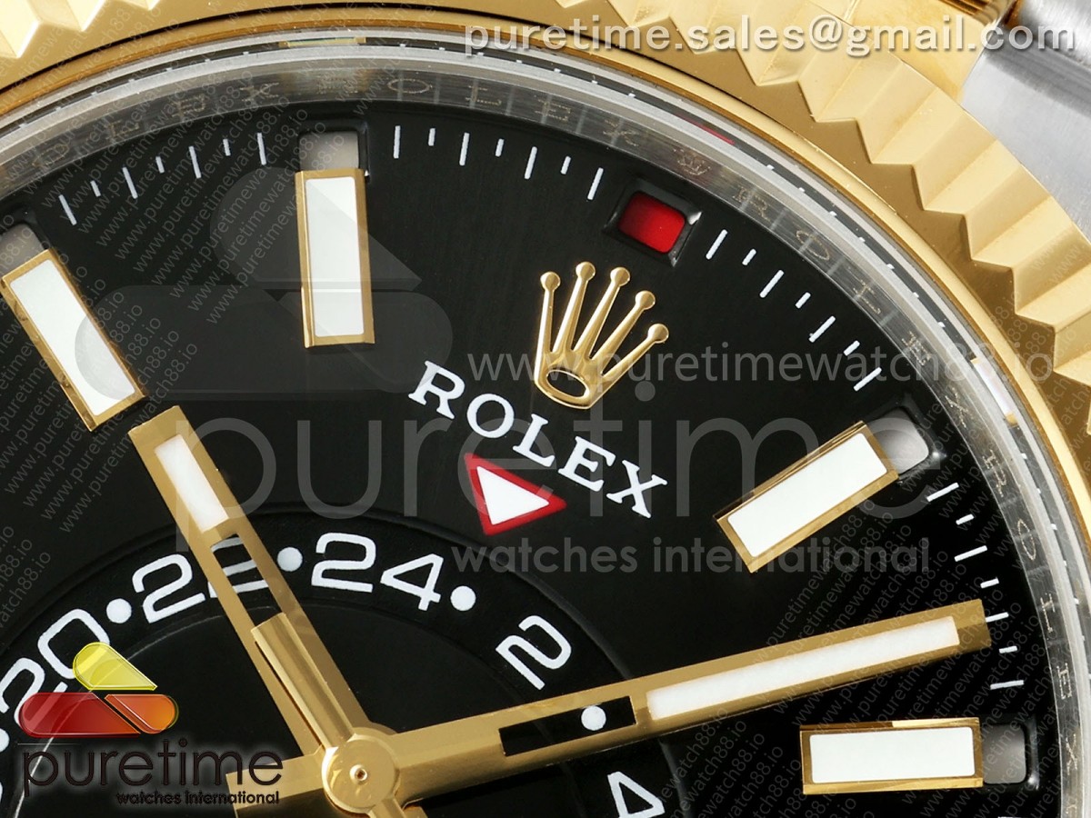 Skydweller 336933 SS/YG Noob Black Dial on SS/YG Jubilee Bracelet A9002 V2
