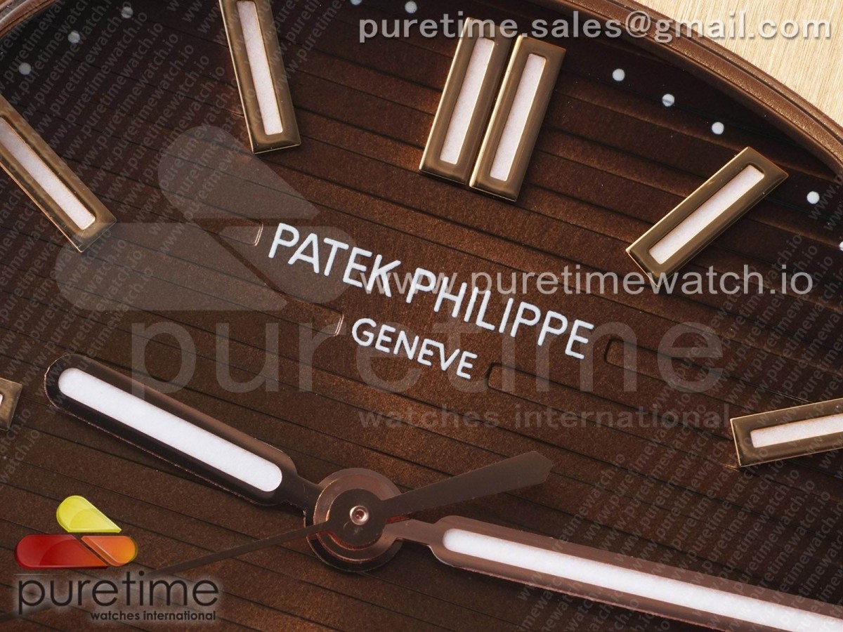 Nautilus 5711/1R RG 3KF Brown Textured Dial on RG Bracelet A324 V2