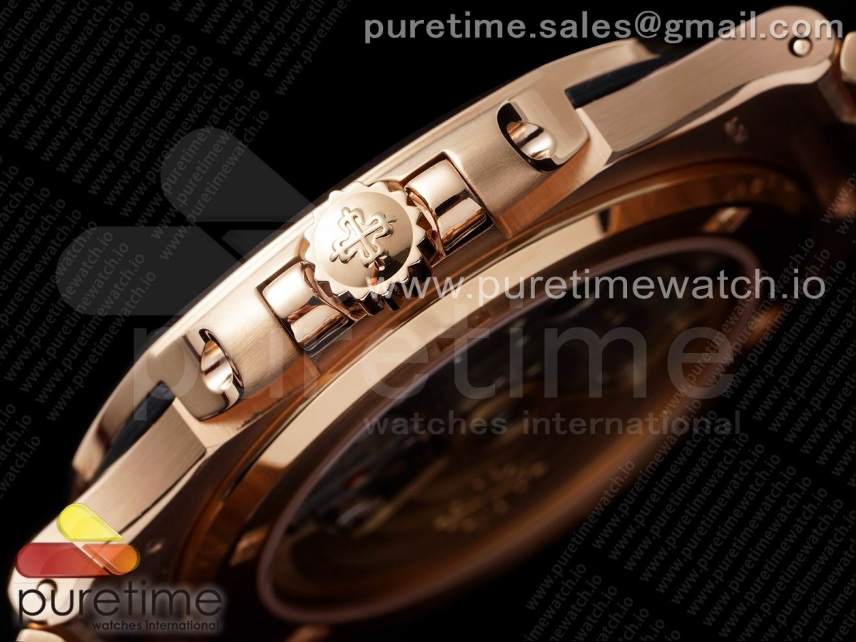 Nautilus 5711/1R RG 3KF Brown Textured Dial on RG Bracelet A324 V2
