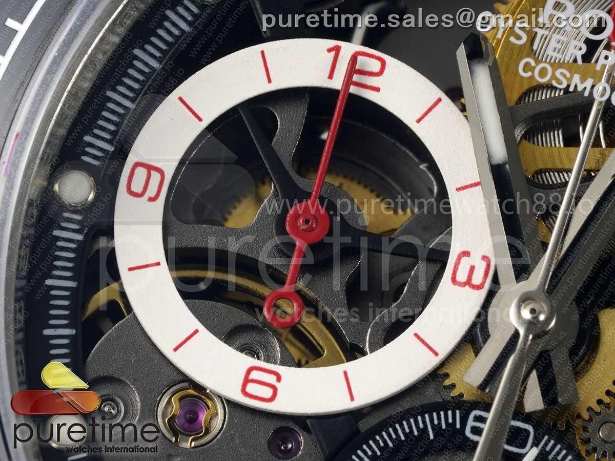 Daytona Artisans SS GETF Skeleton Dial Black Ceramic Bezel on SS Bracelet DD4802