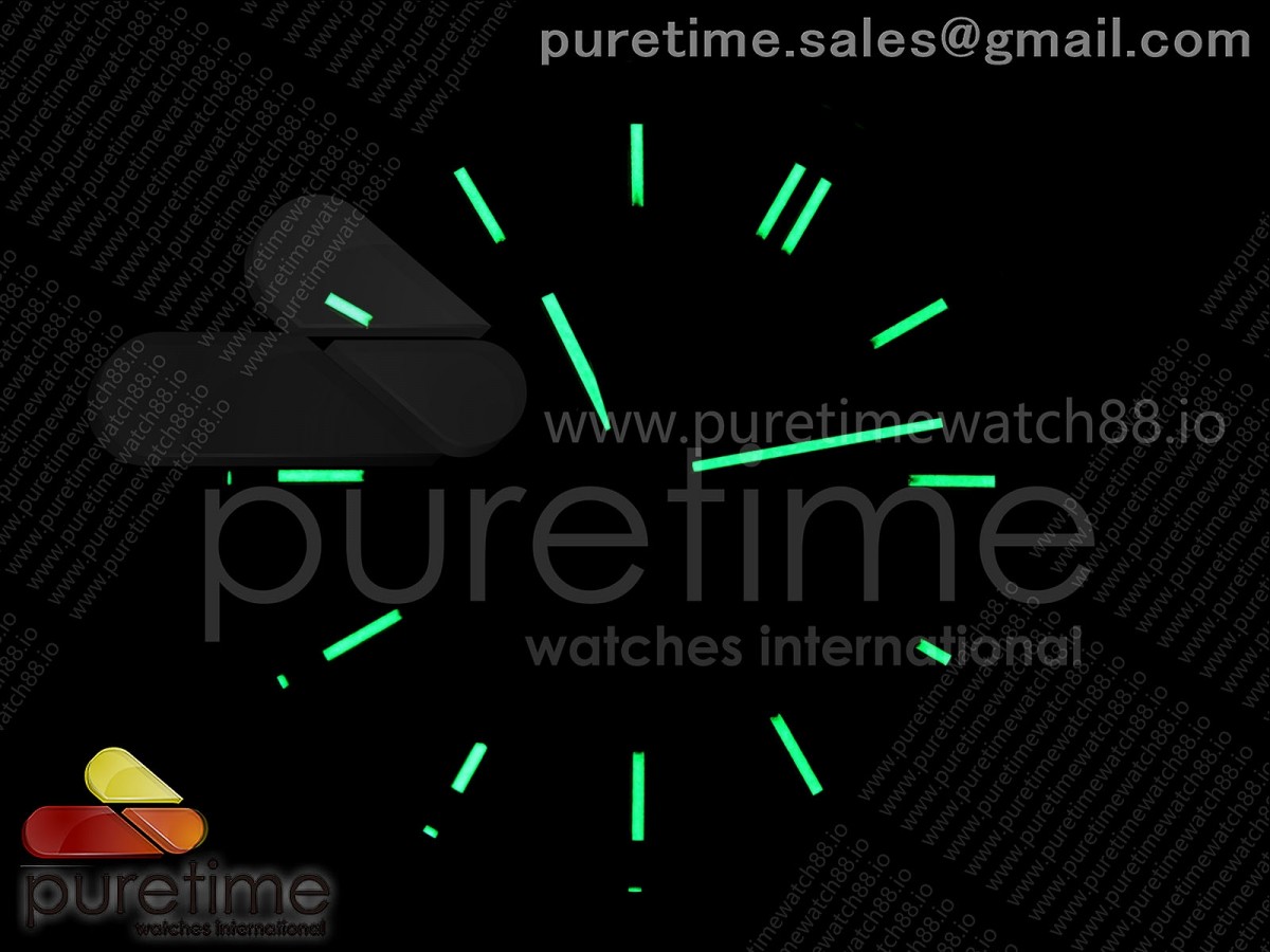 Royal Oak Offshore 44mm Black Ceramic Bezel APF Black/White Dial on Black Rubber Strap A3126 V2