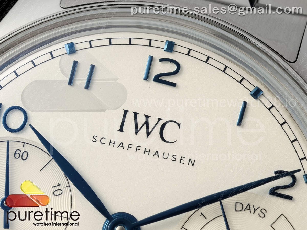 Portugieser Automatic 42mm SS APSF White/Blue Dial on SS Bracelet A52010