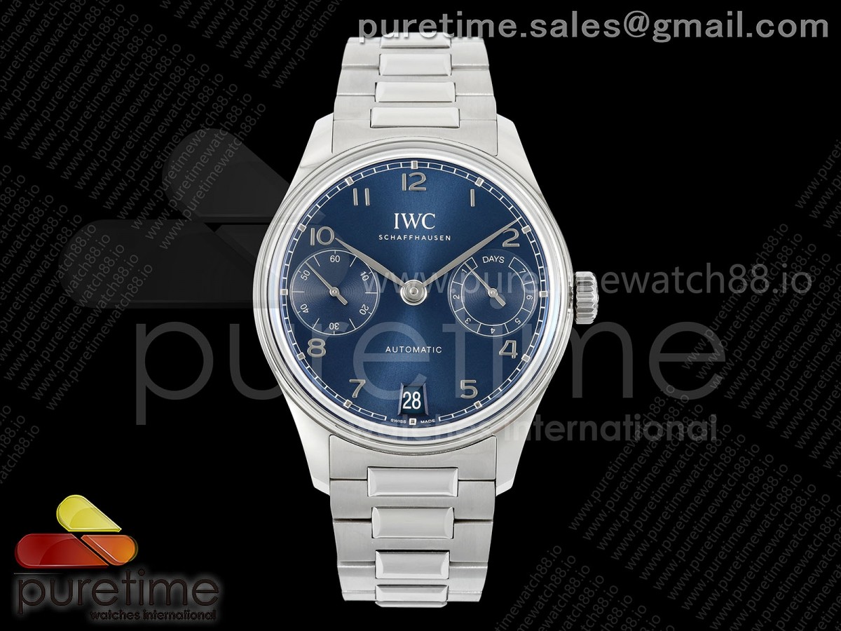 Portugieser Automatic 42mm SS APSF Blue Dial on SS Bracelet A52010