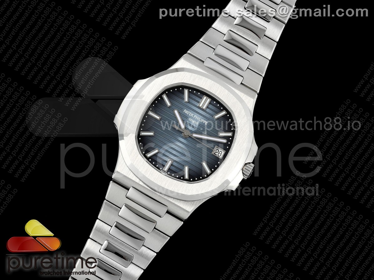 Nautilus 5811 3KF Blue Textured Dial on SS Bracelet A330 V2