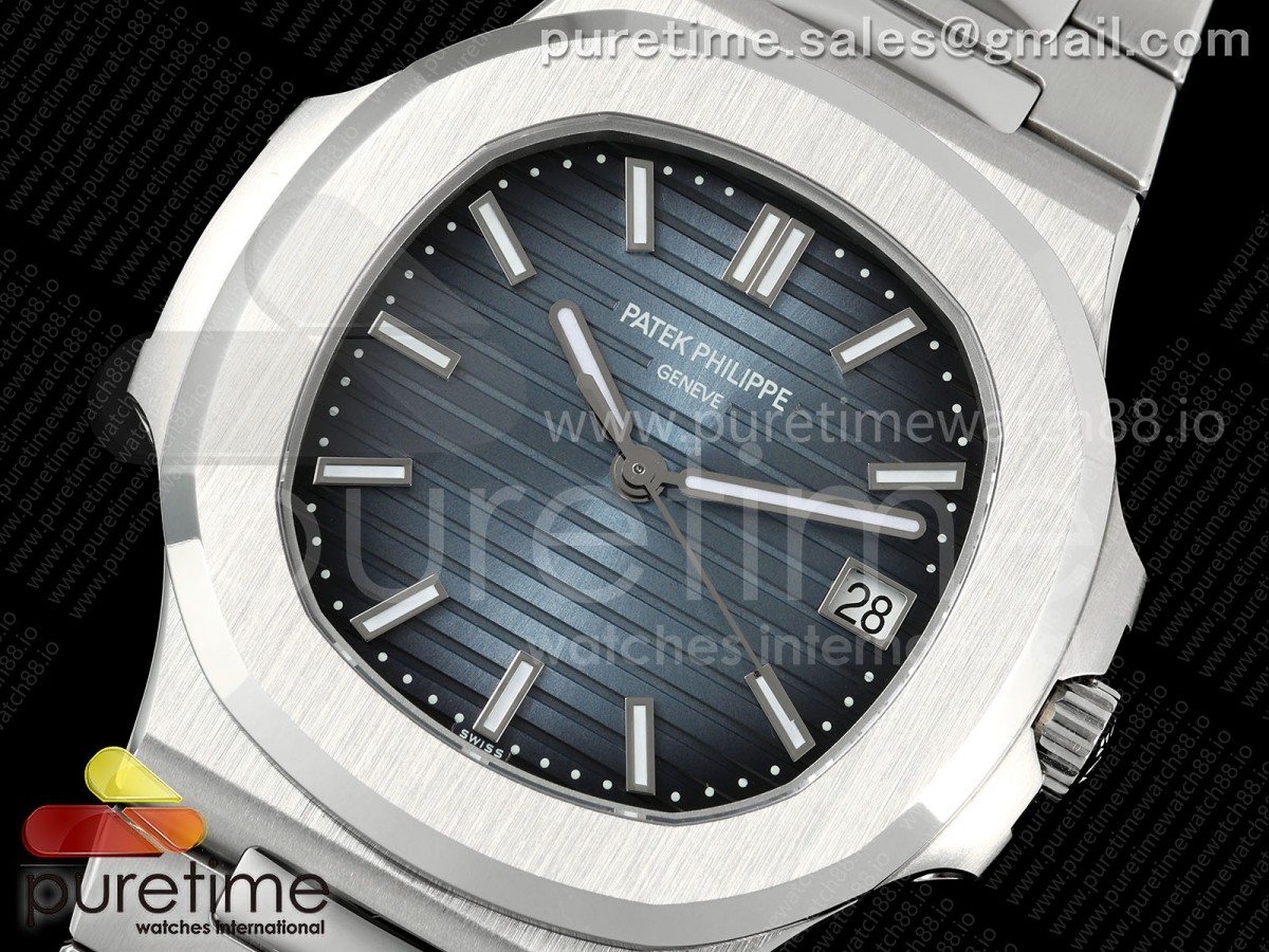 Nautilus 5811 3KF Blue Textured Dial on SS Bracelet A330 V2