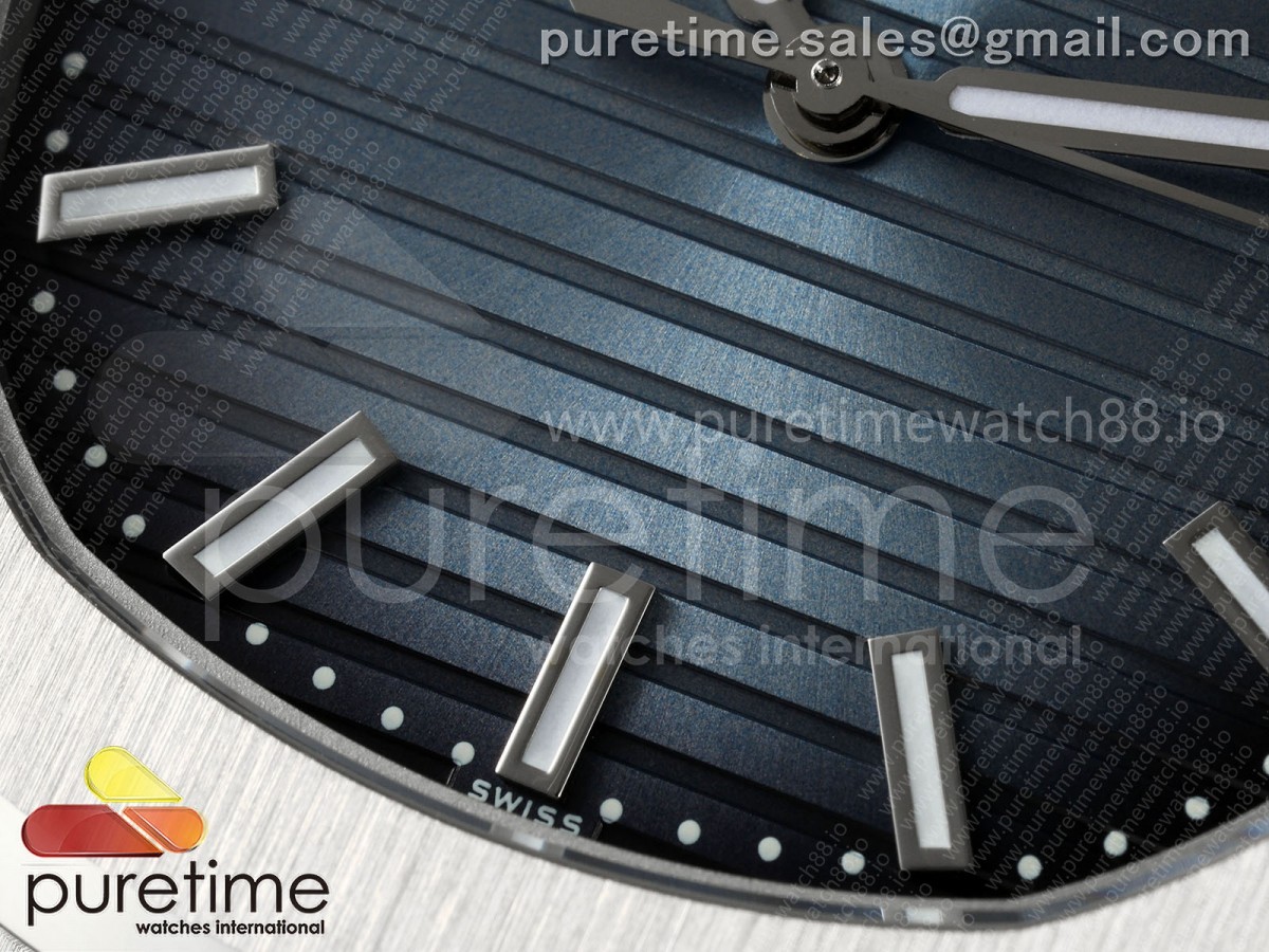 Nautilus 5811 3KF Blue Textured Dial on SS Bracelet A330 V2