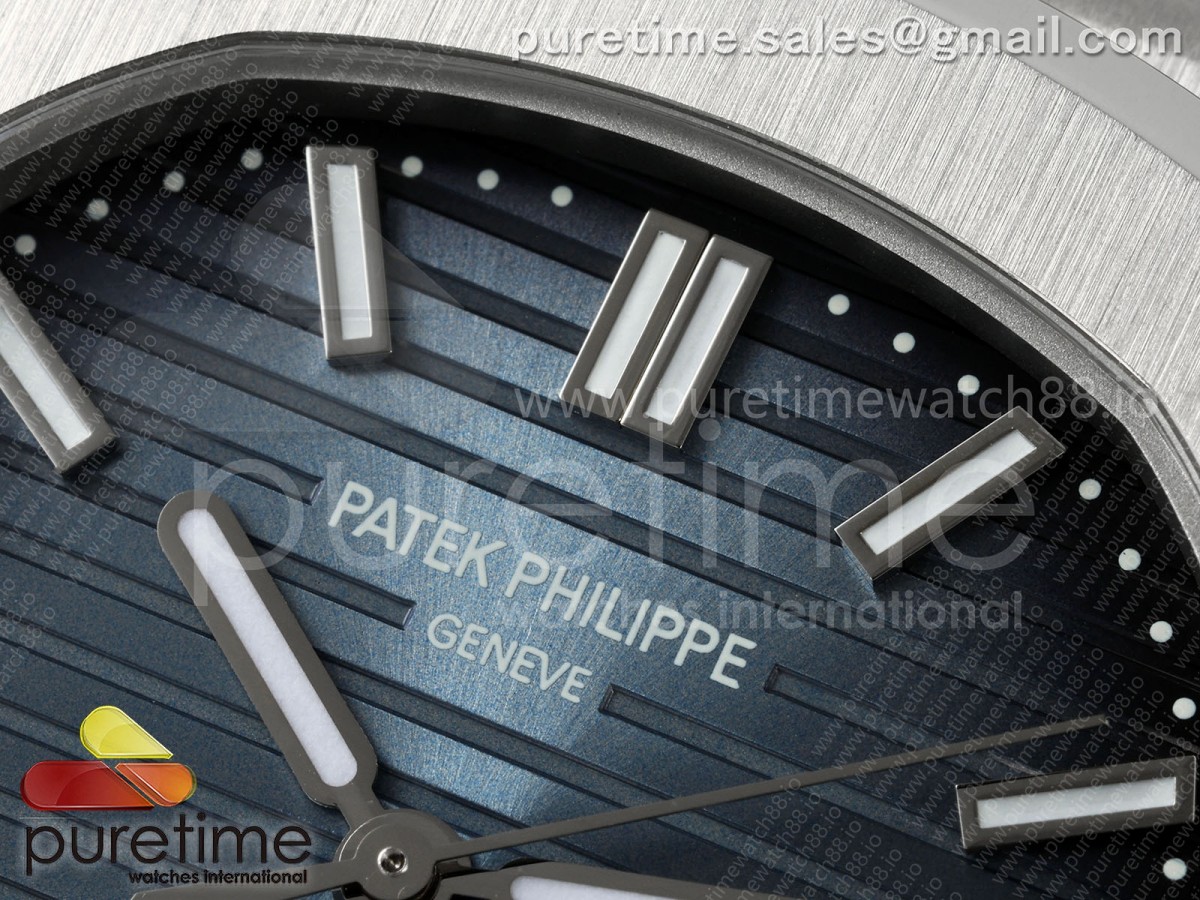 Nautilus 5811 3KF Blue Textured Dial on SS Bracelet A330 V2