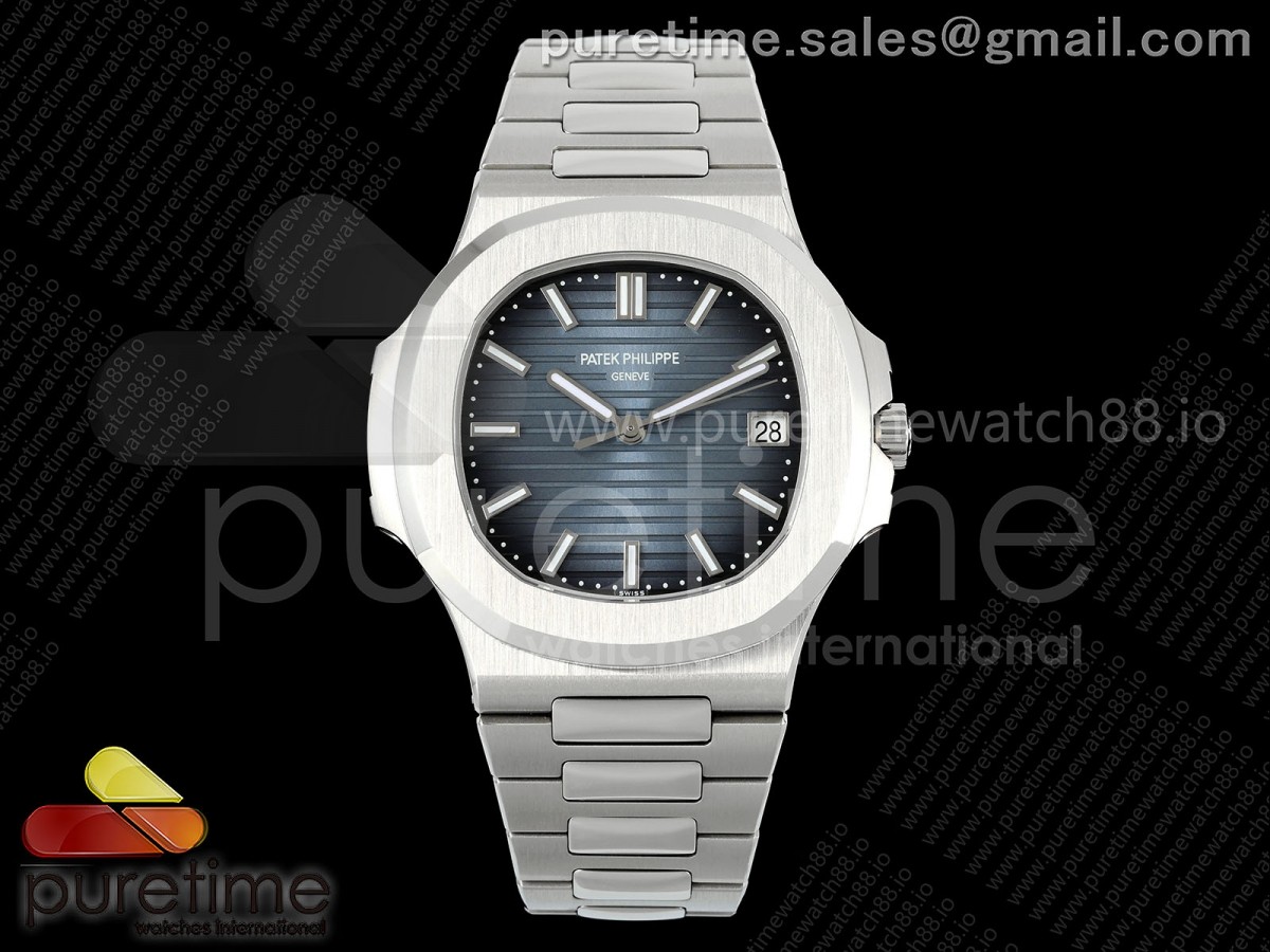 Nautilus 5811 3KF Blue Textured Dial on SS Bracelet A330 V2