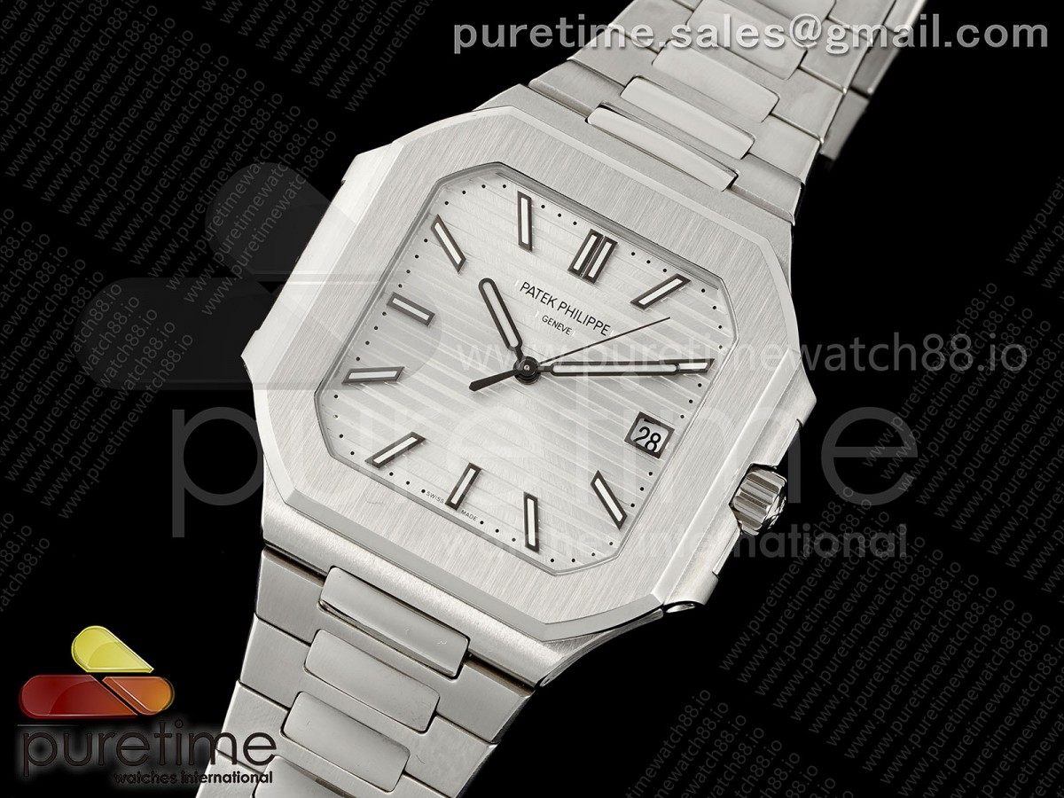 Cubitus 5821 SS GRF Silver Dial on SS Bracelet A330