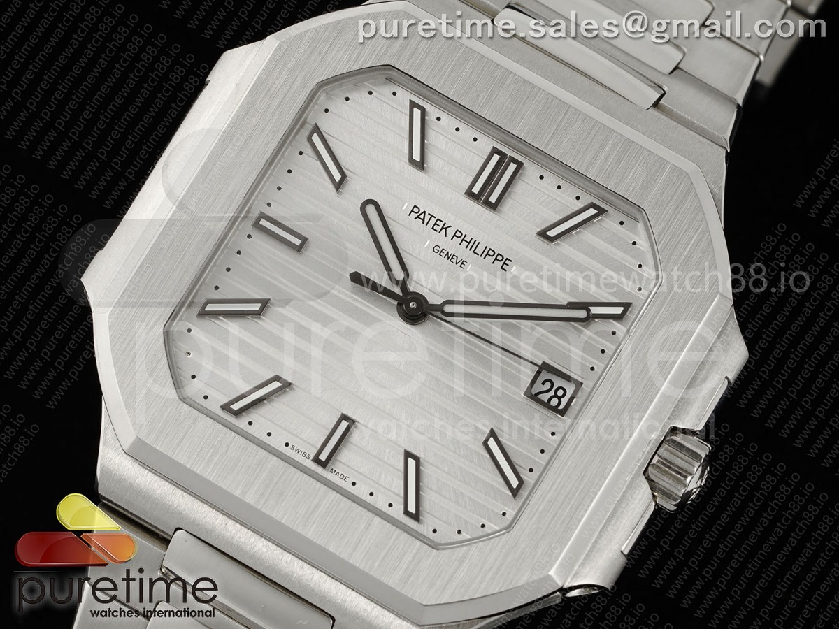 Cubitus 5821 SS GRF Silver Dial on SS Bracelet A330