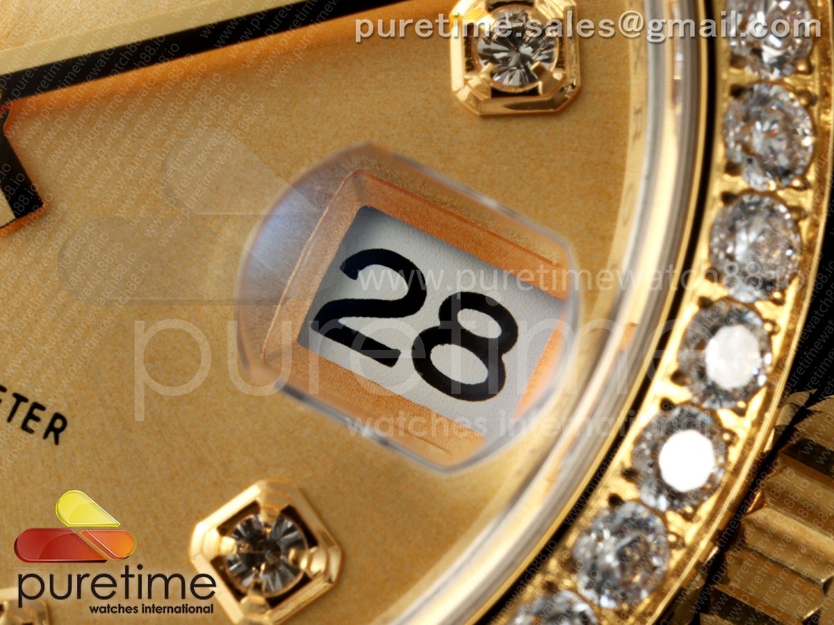 DateJust 31 Ladies Diamonds Bezel SS/YG THB YG Diamonds Dial on Jubilee Bracelet A2236
