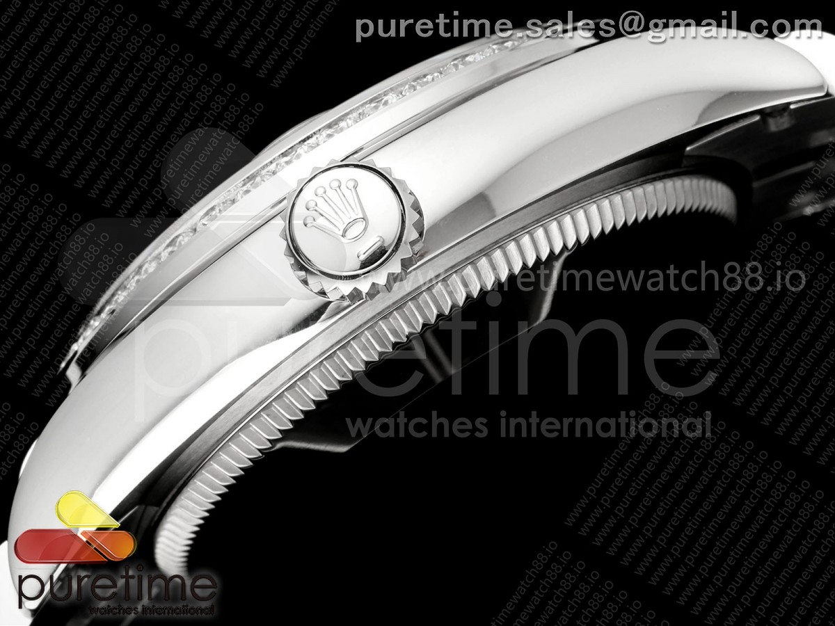 DateJust 31 Ladies Diamonds Bezel SS THB RG Roman Dial on Jubilee Bracelet A2236