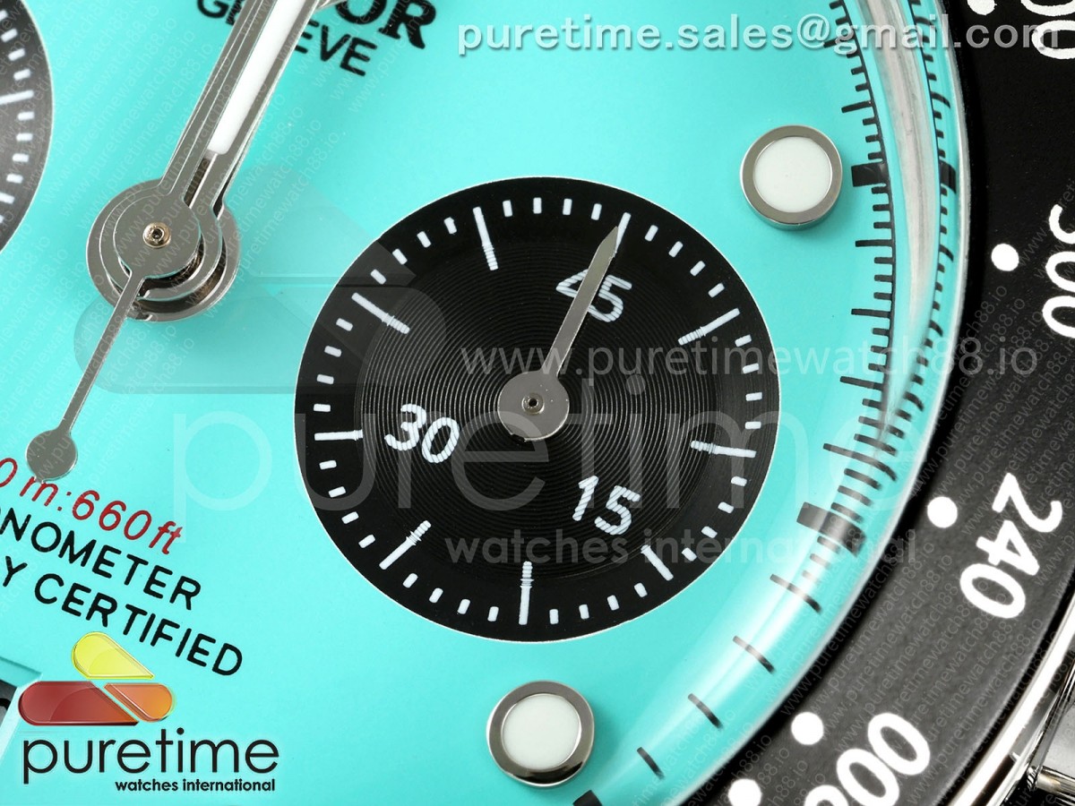 Black Bay Chrono SS BLSF Blue Dial on Jubilee Strap A7750