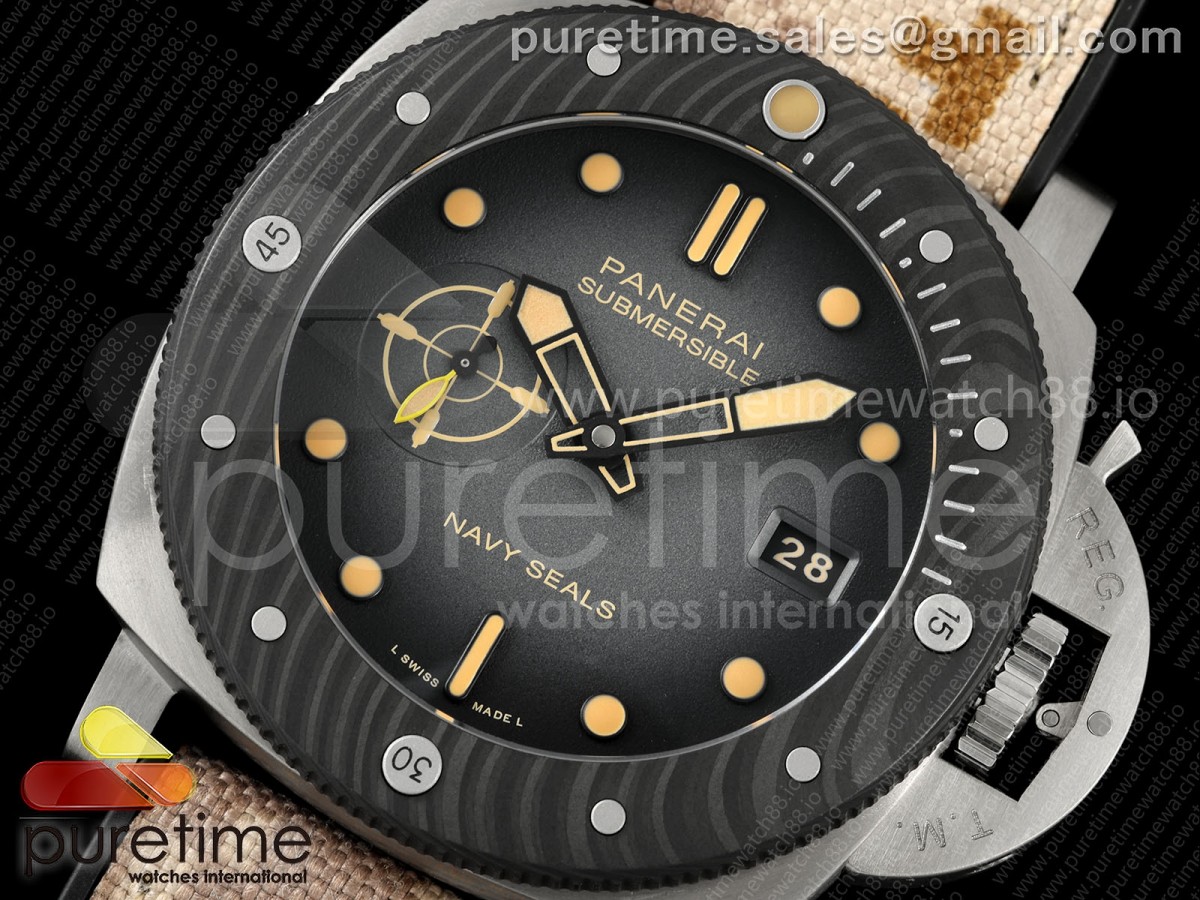 PAM1669 Submersible 44mm VSF Gray Ombre Dial on Camouflage Strap P900