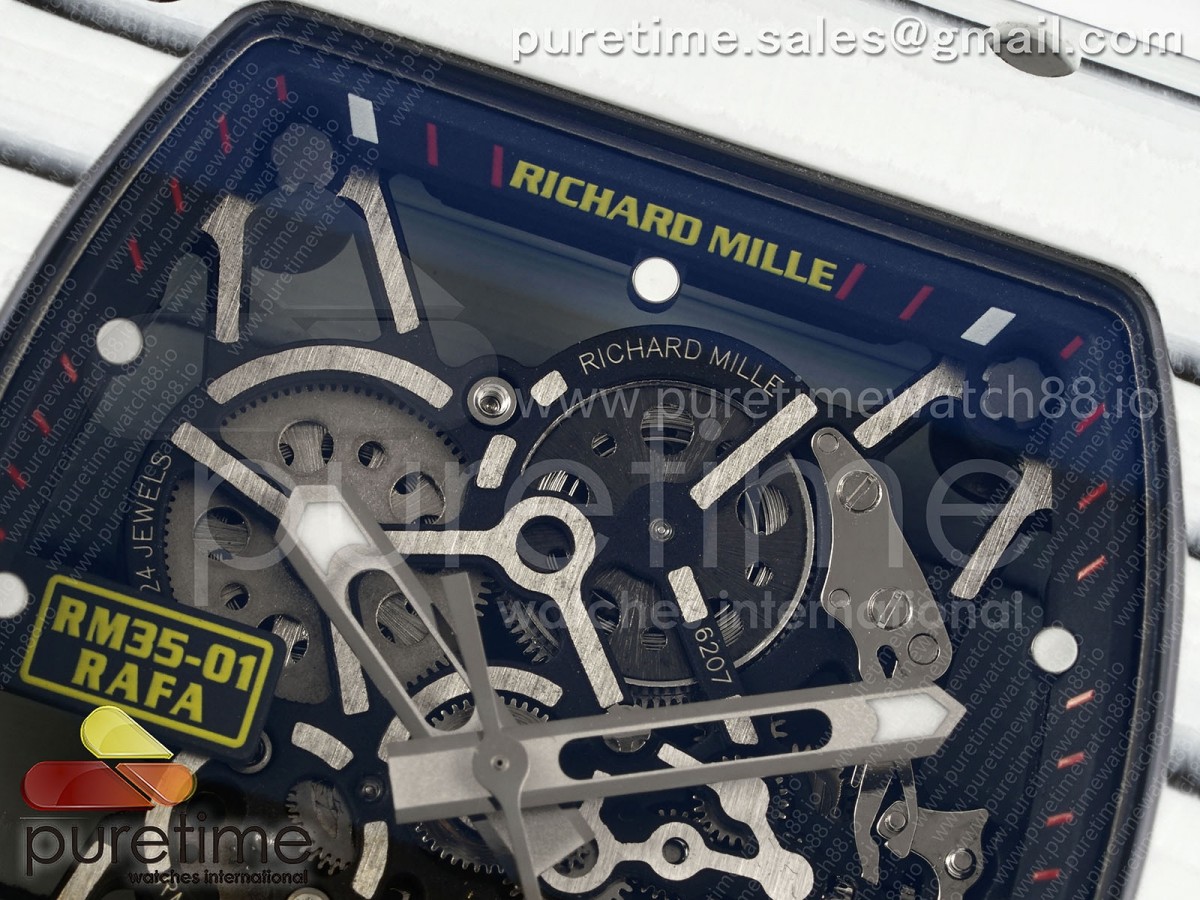RM35-01 White NTPT ZF Skeleton Dial on White Shark Strap RMUL3